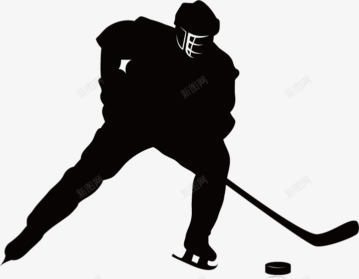 冰球运动员png免抠素材_新图网 https://ixintu.com 冰球 冰球运动员 剪影 多边形 比赛 滑冰 装饰图案 运动 黑色