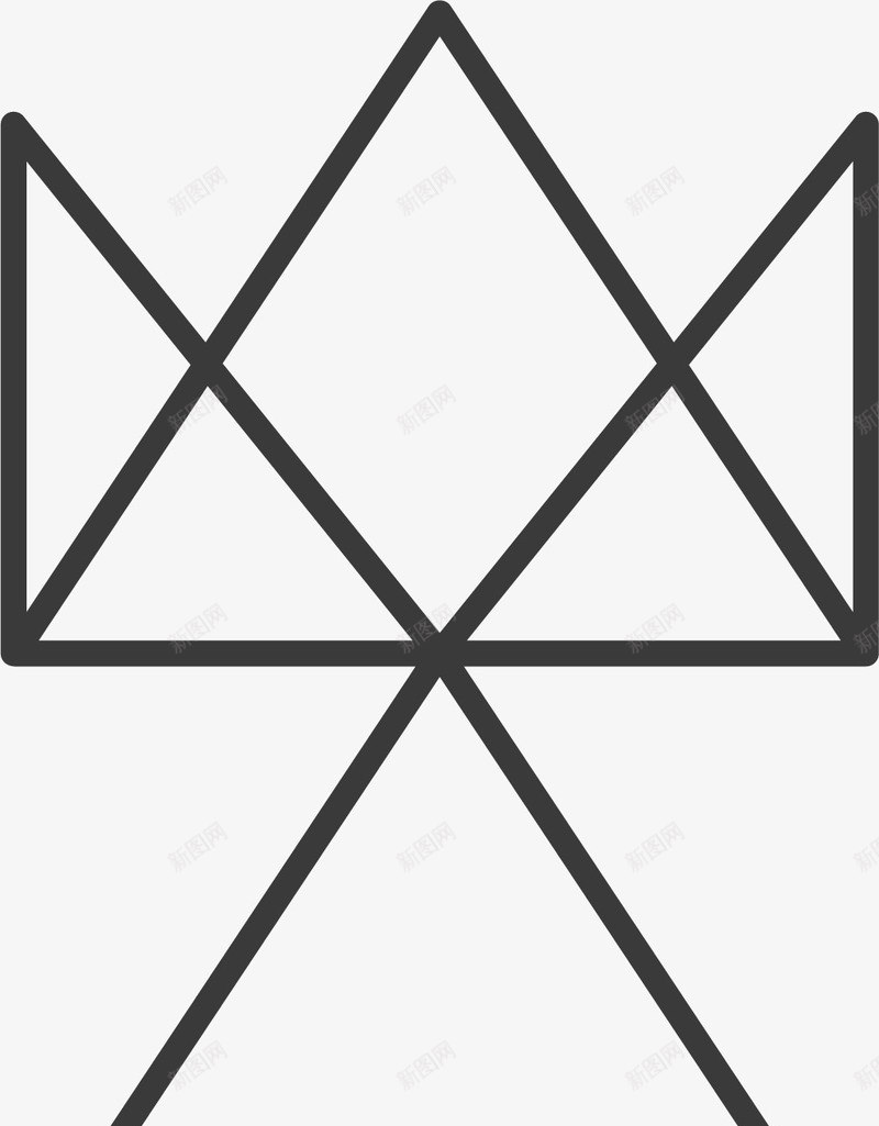 手绘三角形png免抠素材_新图网 https://ixintu.com 三角形 几何图形 几何形状 几何线条 基本形状 山 手绘三角形 直线 线条
