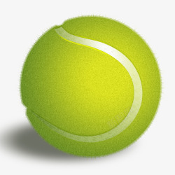 黄色网球素材