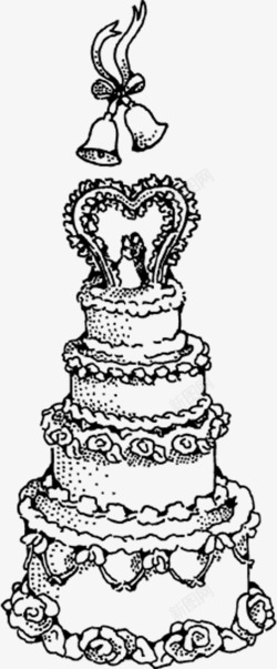 结婚蛋糕矢量图素材