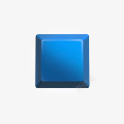 蓝色键盘按键元素素材