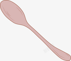 简洁勺子简洁卡通铁勺子矢量图高清图片