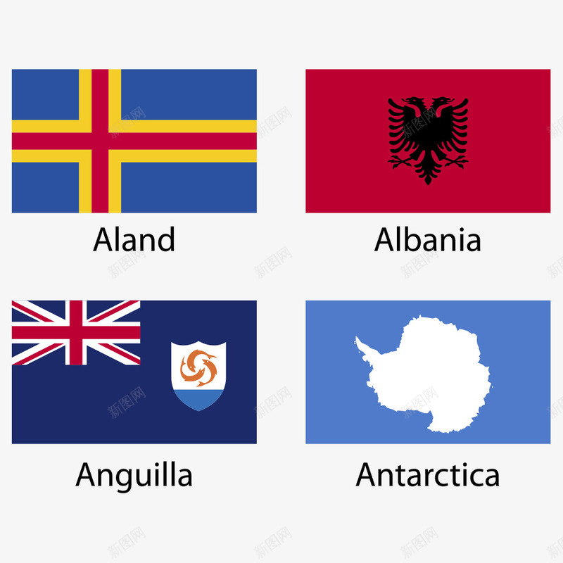 欧美国旗png免抠素材_新图网 https://ixintu.com Albania aland 国家 国旗 旗帜 欧美国旗