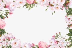 绮夊埛花环相框高清图片