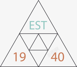 三角形金字塔图案素材