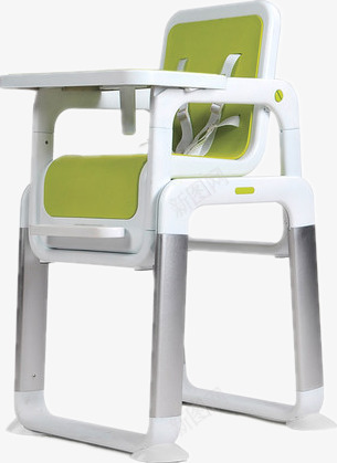 简洁版的儿童座椅png免抠素材_新图网 https://ixintu.com 儿童 安全带 座椅 白色 绿色
