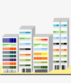 住宅规划城市公寓楼用地规划高清图片