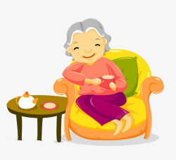 奶奶奶茶奶奶美女喝茶高清图片
