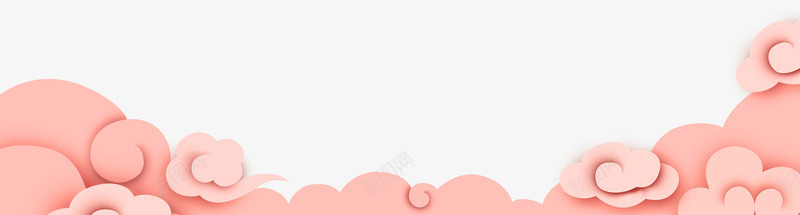 橙色简约云朵边框纹理png免抠素材_新图网 https://ixintu.com 云朵 免抠PNG 橙色 简约 边框纹理
