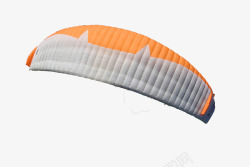 冒险运动现代白橘色滑翔伞高清图片