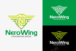 绿色的商城logo三角形的绿色logo矢量图图标高清图片