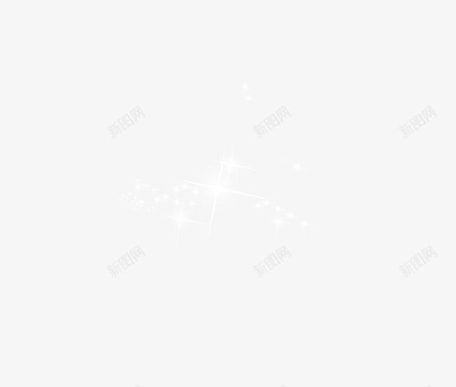 白色星光光点png免抠素材_新图网 https://ixintu.com 亮光 光点 星光 白色 装饰图案