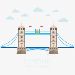 创意伦敦塔桥素材