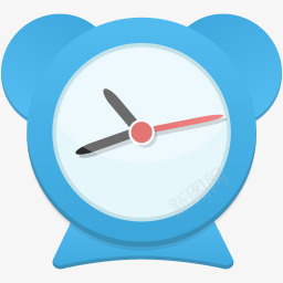 蓝色闹钟商业简洁风格图标图标