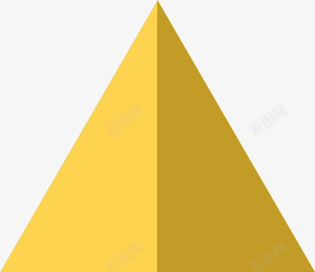 黄色三角形装饰图案png免抠素材_新图网 https://ixintu.com 三角形 图案 装饰 黄色