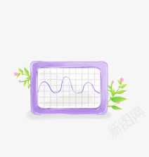 卡通心电图png免抠素材_新图网 https://ixintu.com 医疗卫生 医药 卡通 心电图 整形 美容 药品