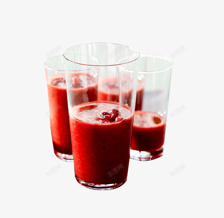 三个玻璃杯png免抠素材_新图网 https://ixintu.com 女性 水果茶 美容 饮品