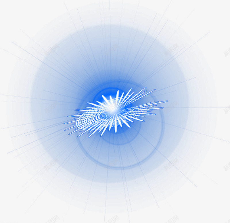 蓝色光效星光游戏装饰png免抠素材_新图网 https://ixintu.com 星光 游戏 蓝色 装饰