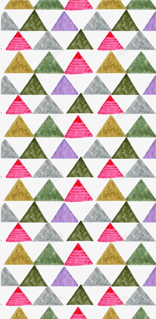 彩色水彩绘三角形png免抠素材_新图网 https://ixintu.com 卡通三角形 彩色三角形 水彩绘三角形 背景装饰
