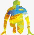 人物剪影png免抠素材_新图网 https://ixintu.com 人物剪影 准备 跑步 跑步影子 运动 里约奥运会
