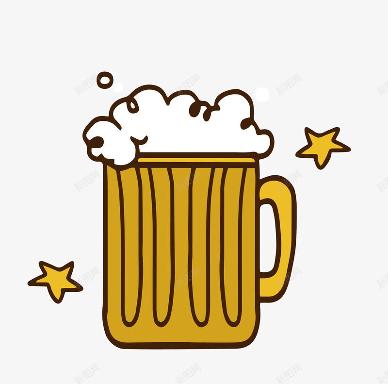 啤酒矢量图eps免抠素材_新图网 https://ixintu.com 卡通啤酒 啤酒 啤酒png 扁平化啤酒 矢量啤酒 简洁啤酒 矢量图