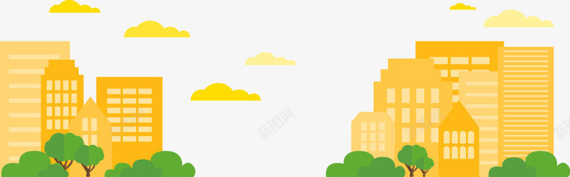 彩色城市楼群png免抠素材_新图网 https://ixintu.com 云朵 剪纸 城市 城市景观设计 房屋建筑 树木 绿树
