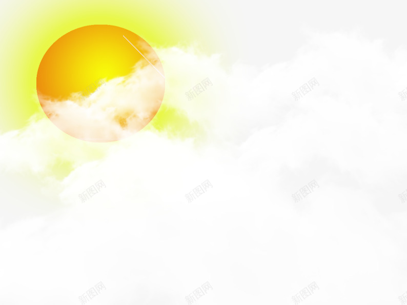 白云中的太阳png免抠素材_新图网 https://ixintu.com 云彩 光芒 卡通 太阳 白色 阳光 黄色