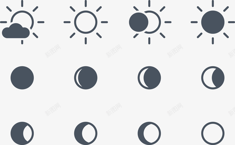 卡通太阳png免抠素材_新图网 https://ixintu.com 卡通 善良PNG 太阳 白云 色彩 集合 颜色