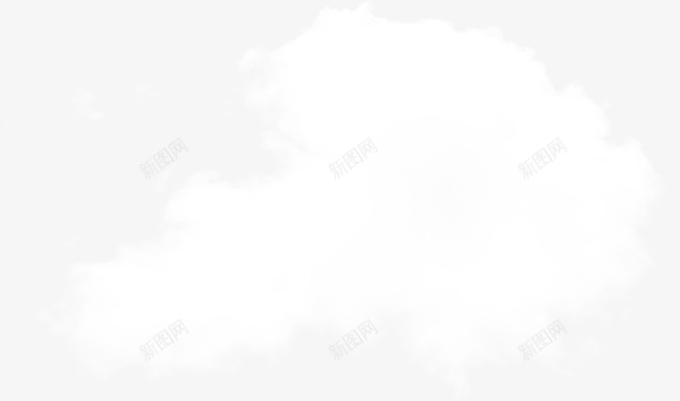 一团白色云朵png免抠素材_新图网 https://ixintu.com 一团 云朵 白色