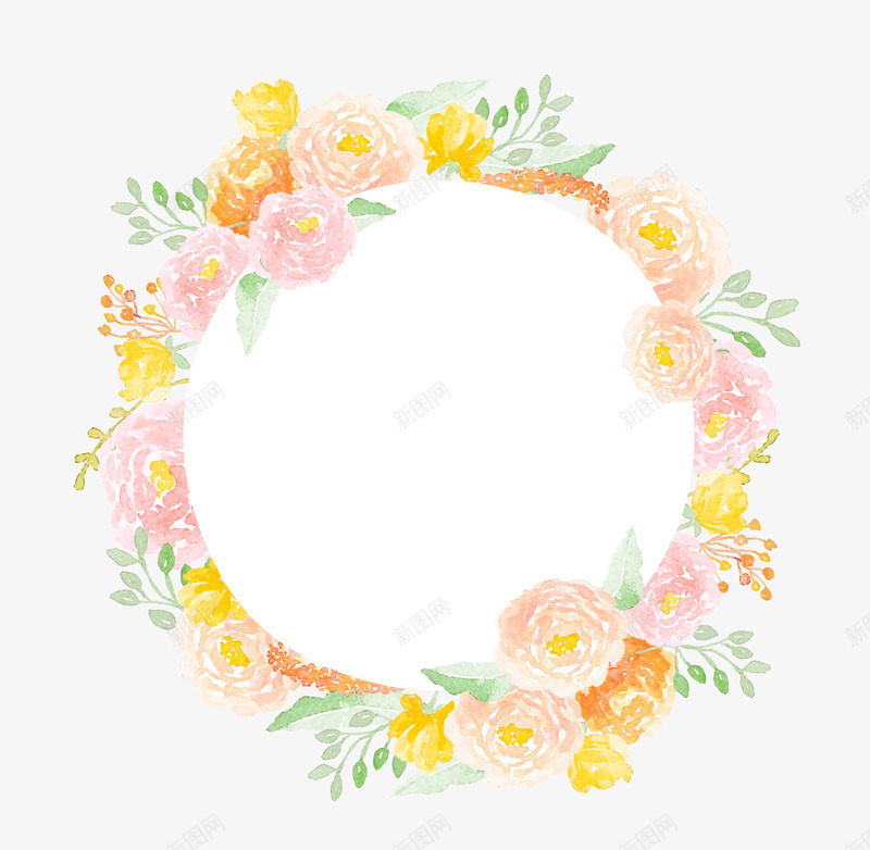 粉色花卉纹理边框png免抠素材_新图网 https://ixintu.com 纹理 花卉 装饰 边框