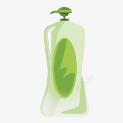 洗头膏绿色芦荟美容护肤化妆品洗头膏元矢量图高清图片