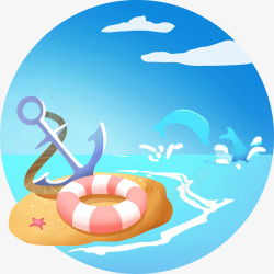 海边logo沙滩海边LOGO图标高清图片