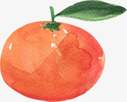 水墨水果手绘水墨橙子矢量图高清图片