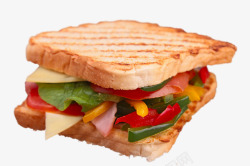 欧美风味果蔬三明治高清图片