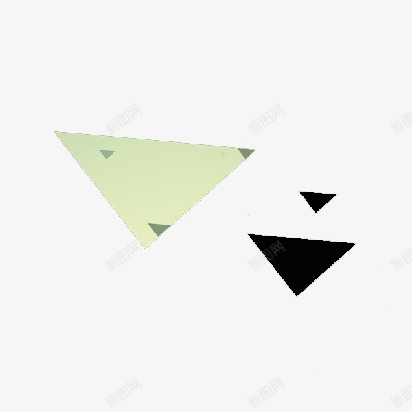 三个三角形的几何形体png免抠素材_新图网 https://ixintu.com 三角 几何 简洁 装饰