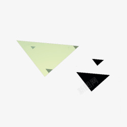 三个三角形的几何形体素材