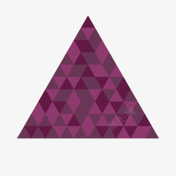 紫色炫彩斑块三角形矢量图素材