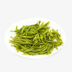 产品实物天然竹叶青茶叶素材