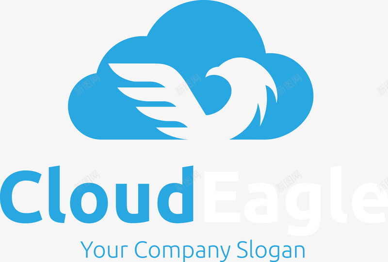 蓝色精美云朵图标png_新图网 https://ixintu.com LOGO设计 云 云logo 云朵 云朵LOGO 云朵logo 企业商标 创意云朵 图标 矢量云朵 精美云朵