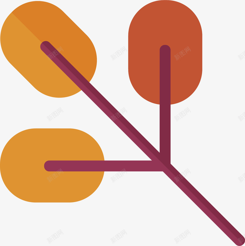 秋天简易树枝png免抠素材_新图网 https://ixintu.com 元素 树枝 秋天 秋季