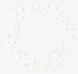白色星光圆环素材