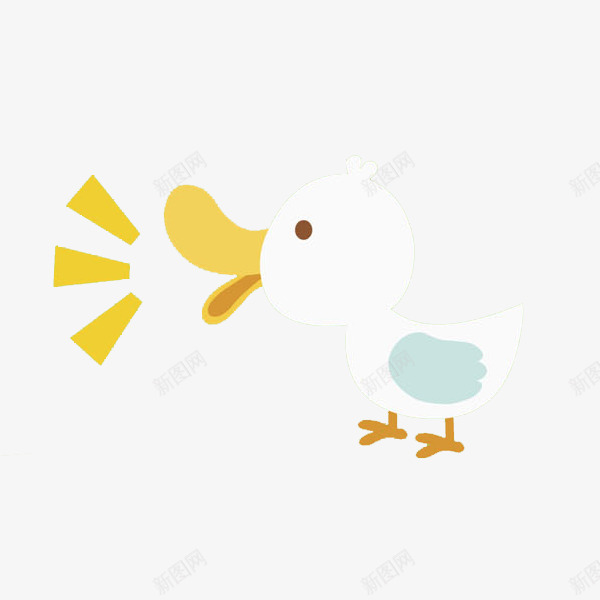 卡通呱呱叫的鸭子png免抠素材_新图网 https://ixintu.com PNG装饰 动物 卡通 呱呱叫 手绘 插图 行走的鸭子 鸭子