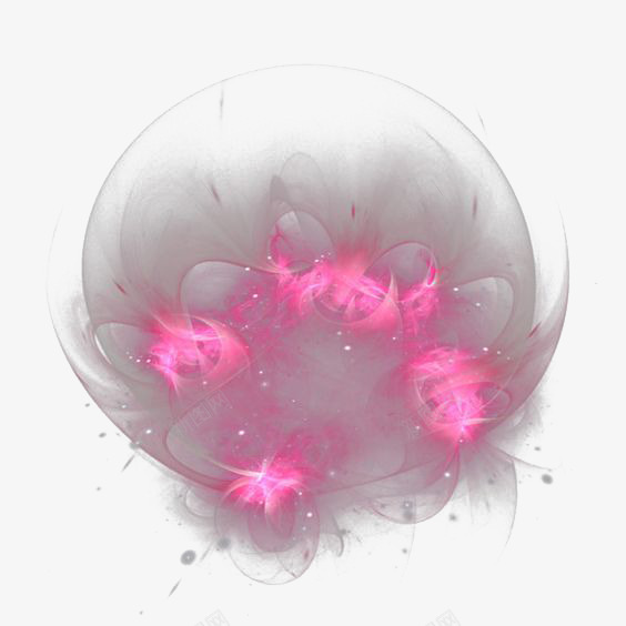 创意灰白粉色星光装饰png免抠素材_新图网 https://ixintu.com 光 光点 光线 星光 星星 星空 荧光