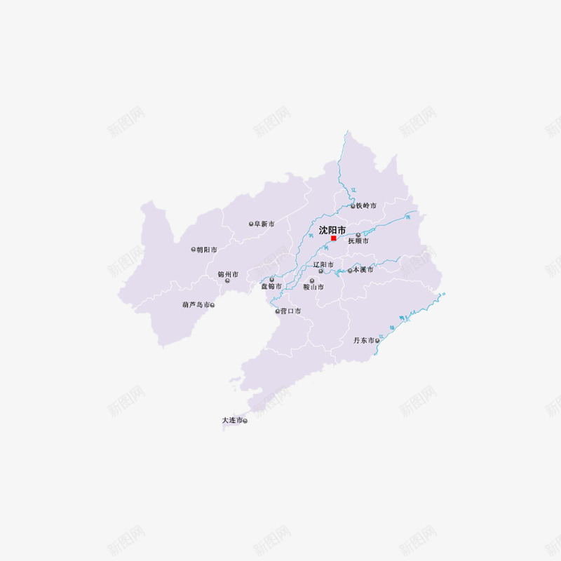 辽宁城市地图png免抠素材_新图网 https://ixintu.com 地图 辽宁城市地图 辽宁省 辽宁省地图 高清大地图