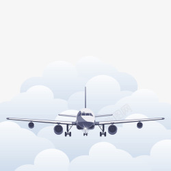 云中飞机云中的飞机高清图片
