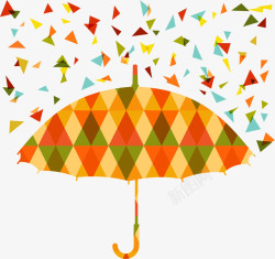三角形雨伞三角形拼接雨伞高清图片