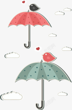 创意雨伞雨伞装饰元素矢量图高清图片