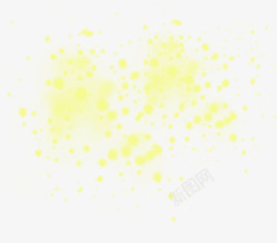 创意黄色星光光效合成素材