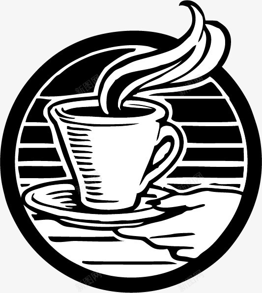 手绘圆形茶杯图标png_新图网 https://ixintu.com 圆形 手绘 简洁 茶杯 茶盘