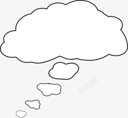 聊天的云云朵对话高清图片